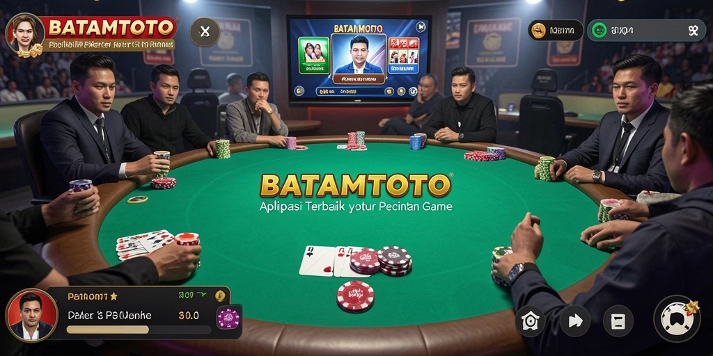 Tampilan screenshot BATAMTOTO menampilkan aksi seru permainan Poker.