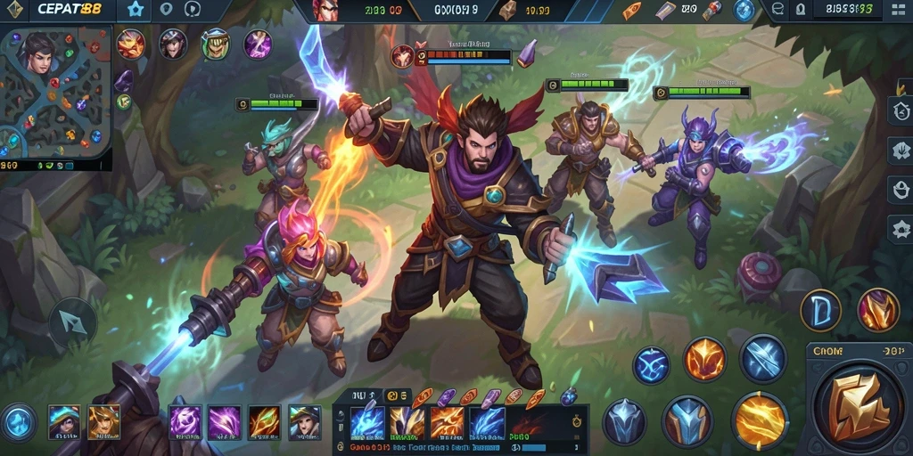 Gameplay MOBA yang seru dan grafis memukau dalam CEPAT88.