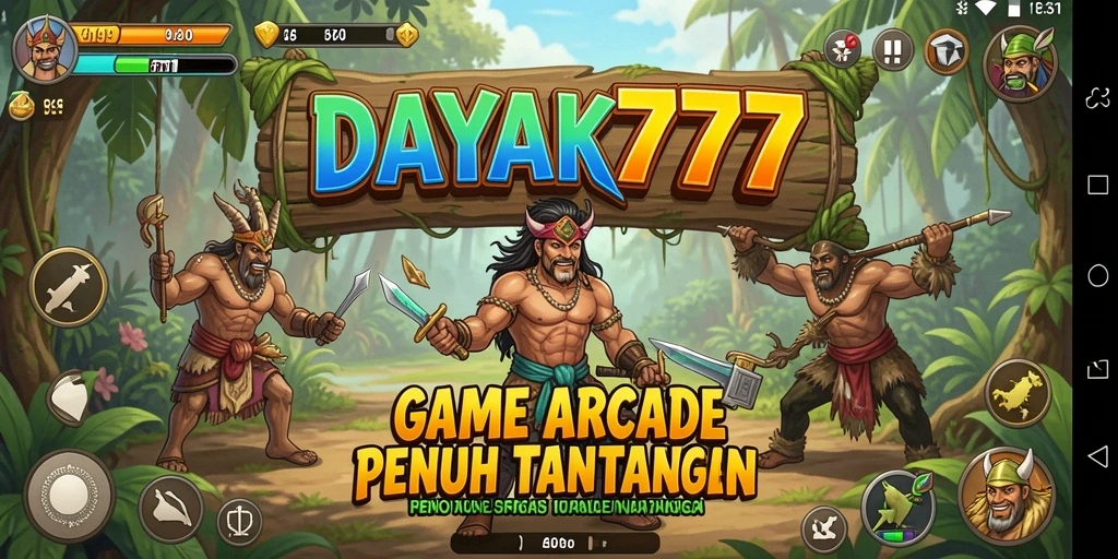 Gameplay seru dan menantang dari DAYAK777.