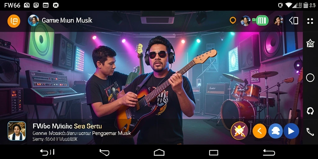 Tampilan gameplay seru FW66 yang penuh tantangan musik.