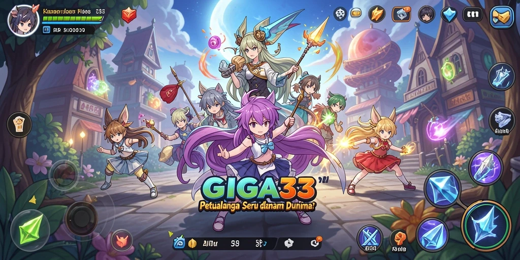 Tampilan gameplay GIGA33 yang memukau dan menegangkan.
