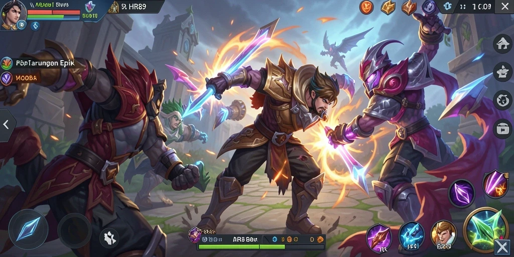 Gameplay seru HR89 dengan pertarungan tim yang mendebarkan.