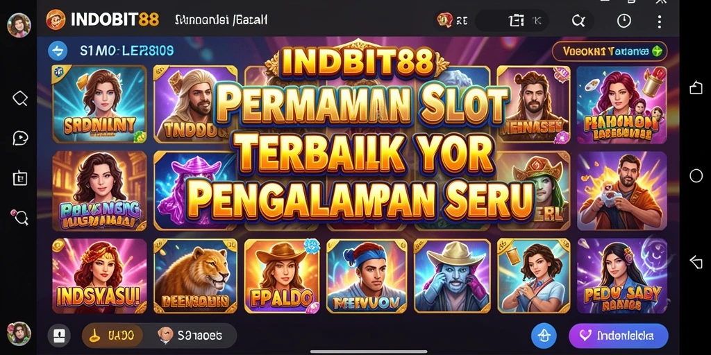 Gameplay menarik dari permainan Slot INDOBIT88 yang penuh warna.