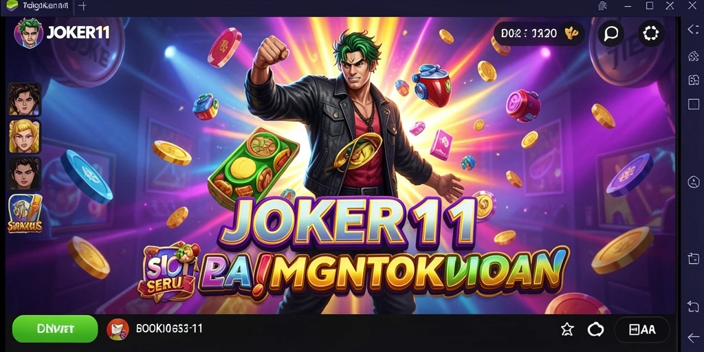 Screenshot gameplay JOKER11 yang menggambarkan keseruan permainan Slot.