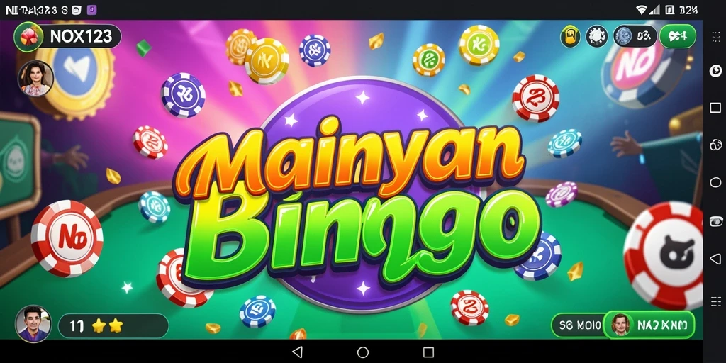 Tampilan menarik dari gameplay Bingo di NOX123.