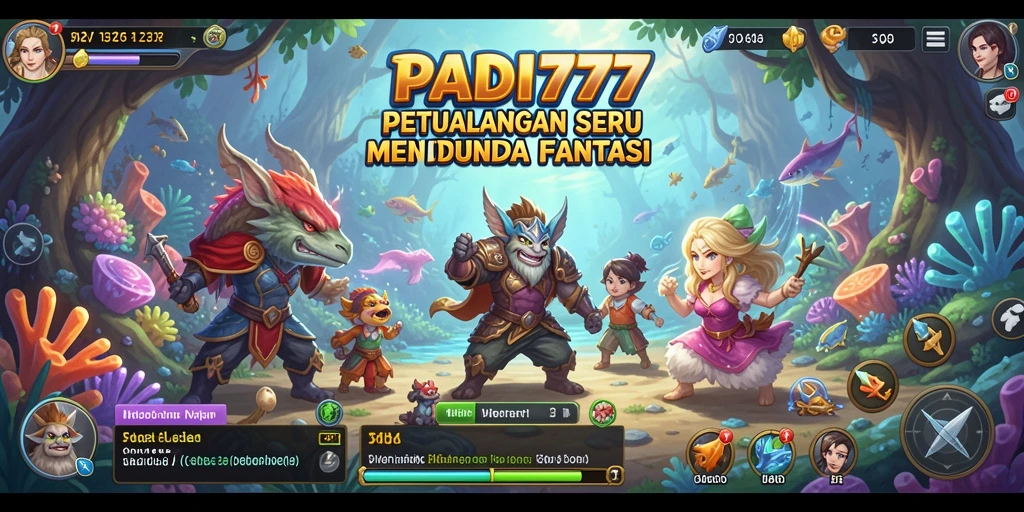 Tangkapan layar PADI777 menampilkan aksi petualangan mendebarkan di dunia fantastis.
