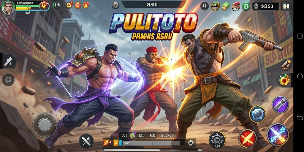 Screenshot tampilan pertarungan seru di PULITOTO.