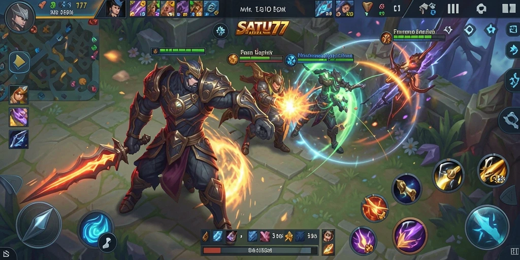 Tampilan gameplay menarik dari SATU77 yang seru.
