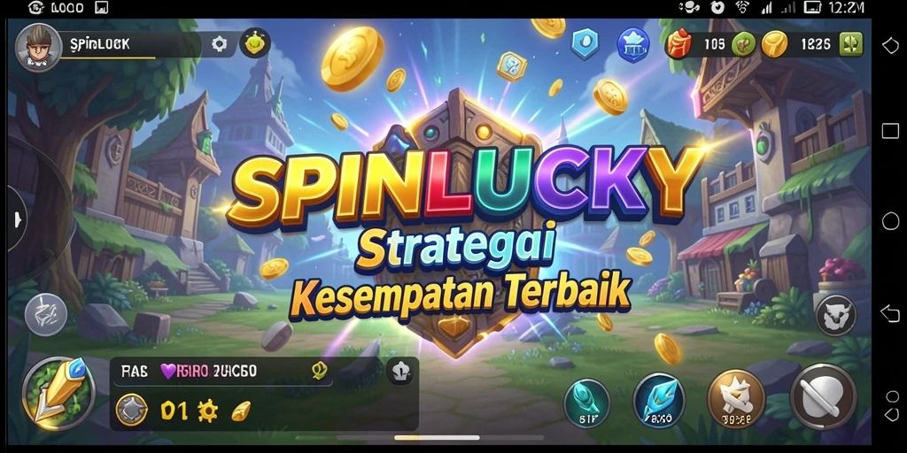 Screenshot gameplay SPINLUCKY yang menunjukkan momen strategis.