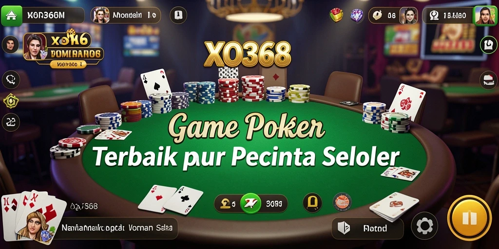 Tangkapan layar gameplay Poker yang menegangkan dan interaktif.