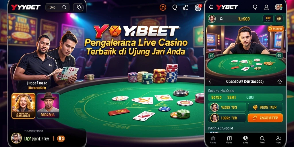 Tampilan gameplay YYBET yang mengesankan dan interaktif untuk Live Casino.